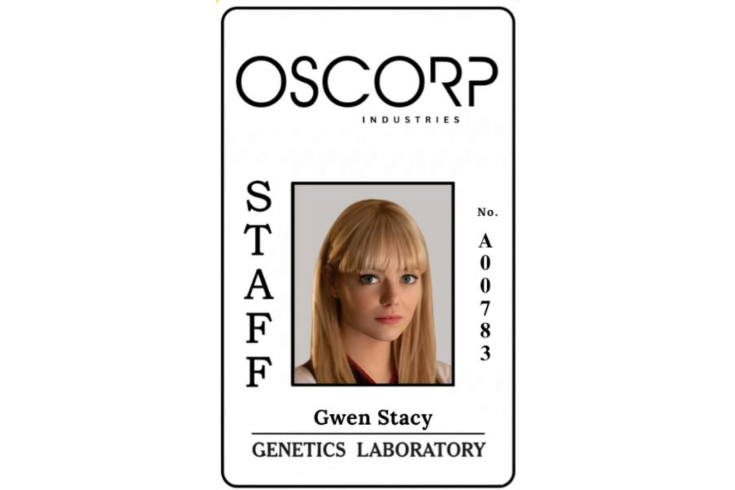 Gwen Stacy  ID Badge - Oscorp Industries