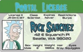 Rick and Morty rick sanchez ID Badge