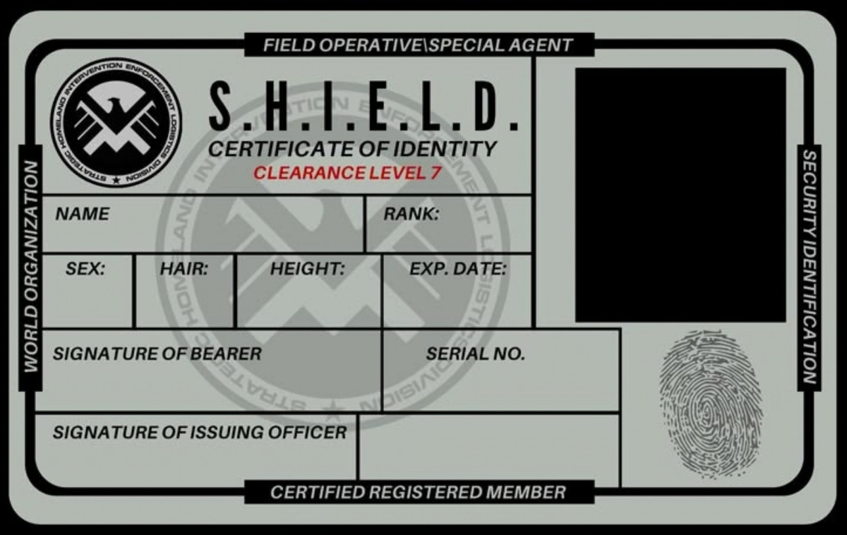 Shield ID badge