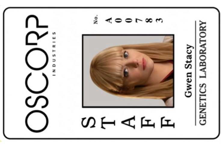 Gwen Stacy  ID Badge - Oscorp Industries