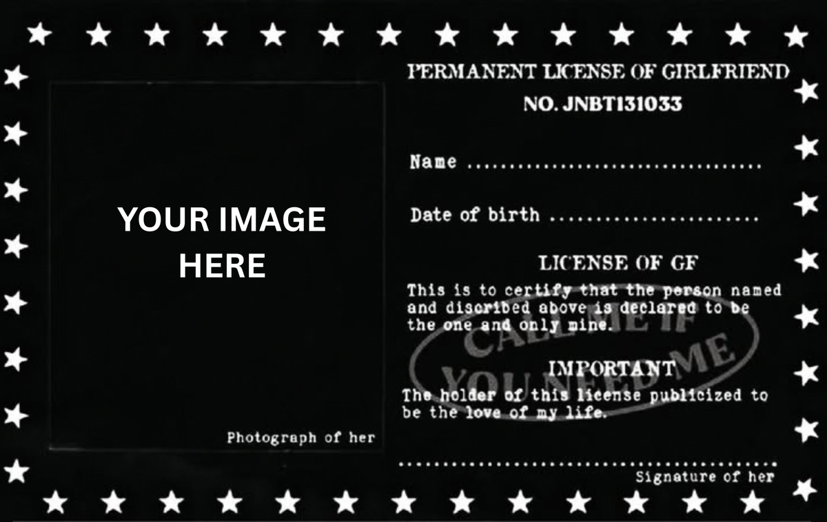 Call Me If You Get Lost License Of GF Black