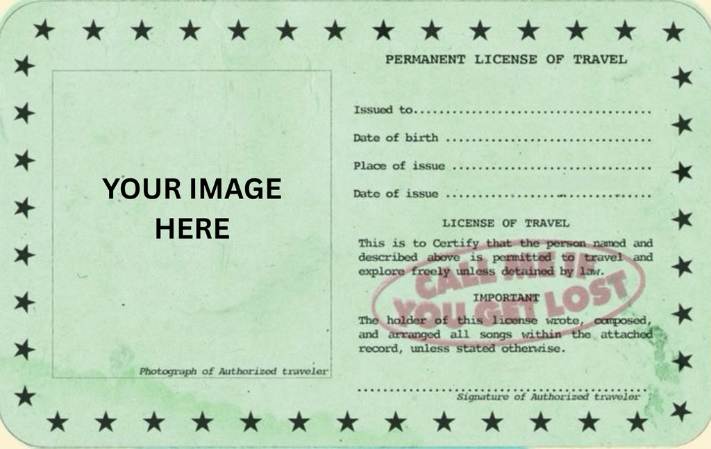 Call Me If You Get Lost Card License Of travel