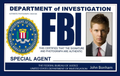 Dean Winchester FBI ID badge