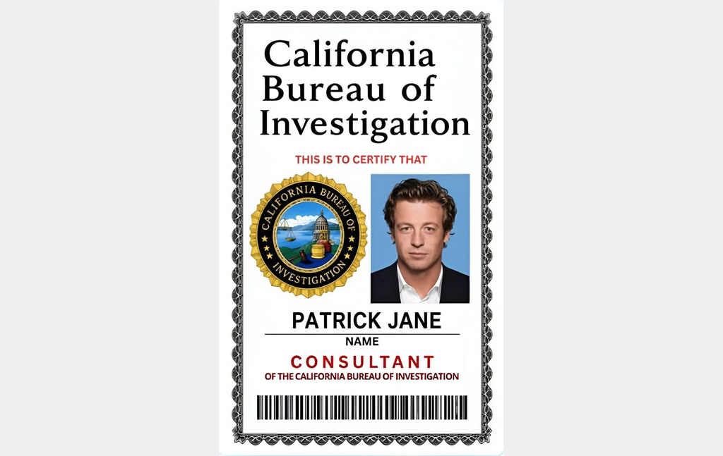 Patrick Jane ID Card — The Mentalist