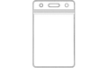 ID Badge Holder pack of 1 verticle