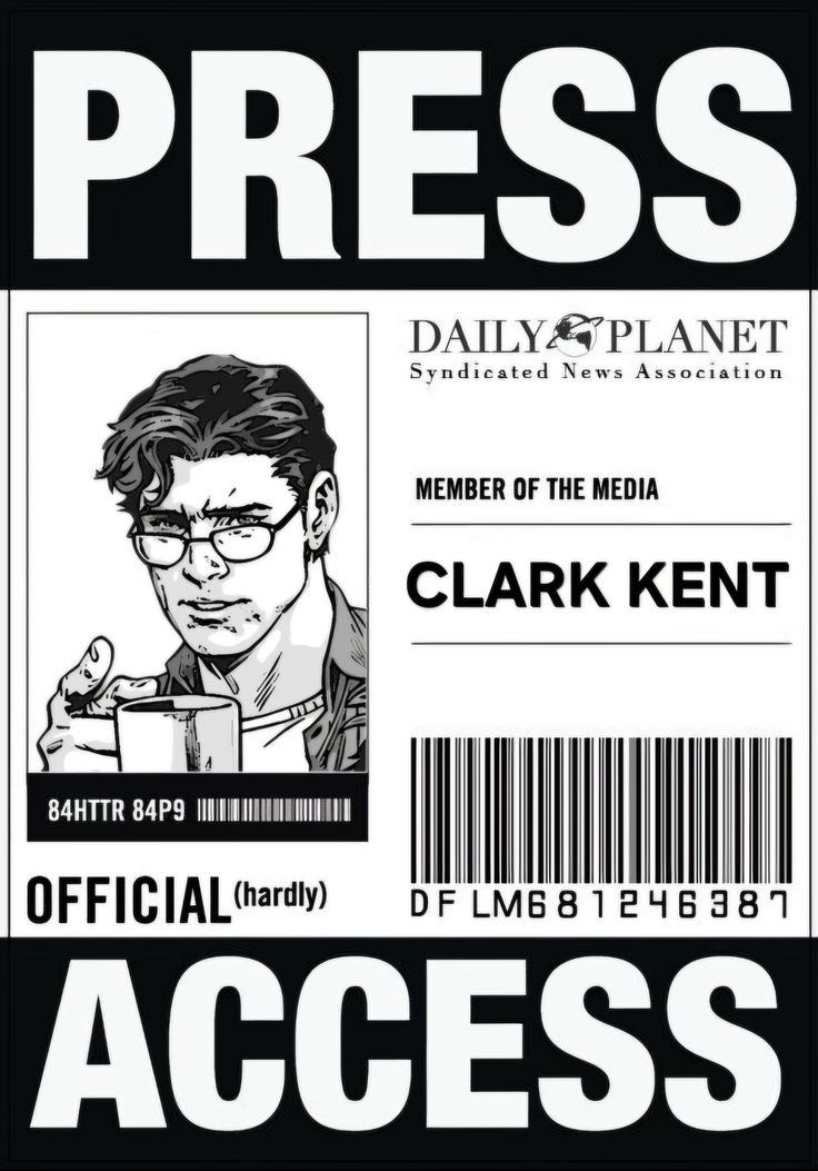 Super Man Id card