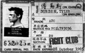 Tyler Durden — Fight Club Collectible Card B&W