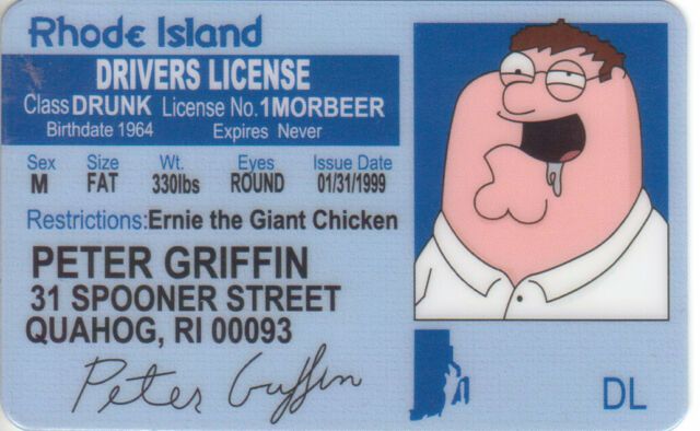 Peter Griffin ID card