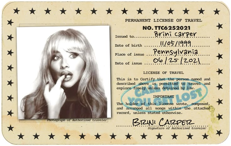 Sabrina carpenter call me if you get lost id