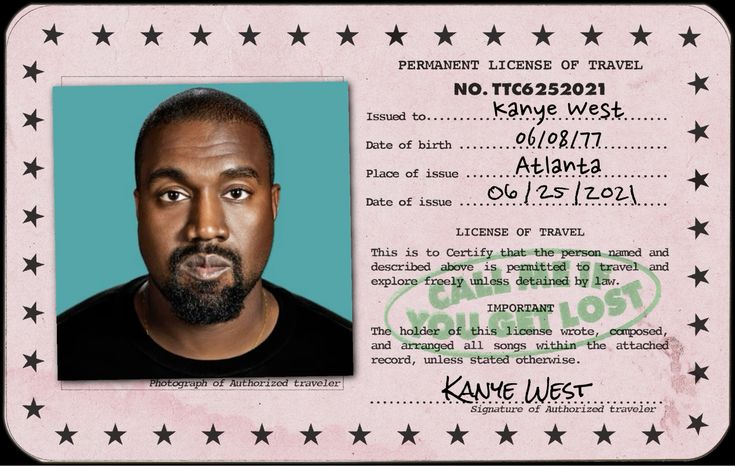 Kanye  west call me if you get lost crad